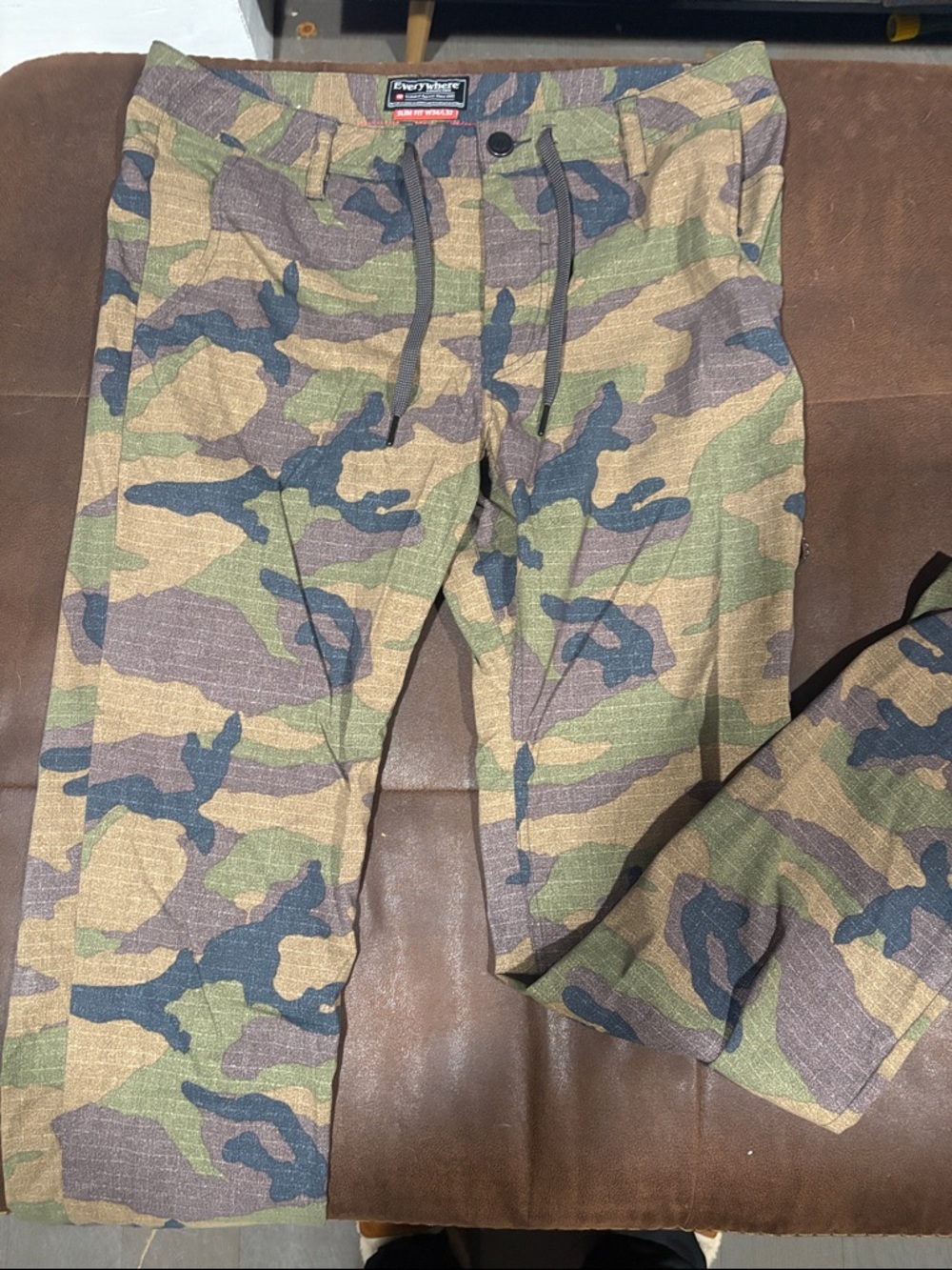 Machine Slim Fit Camouflage Field Pants - Green, Brown, Black - Picture 2 of 3